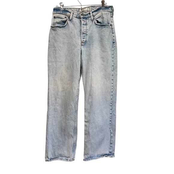 Abercrombie and Fitch the 90s baggy, low rise light wash jeans, size 29 - Picture 2 of 10